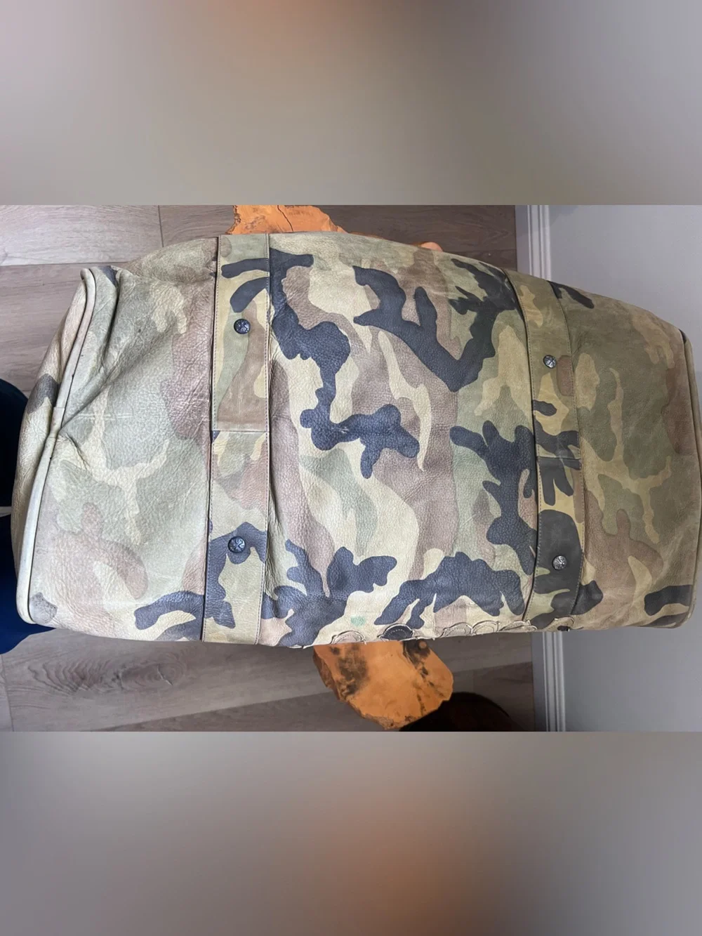 Camouflage Canvas Duffel Bag - Green Camo